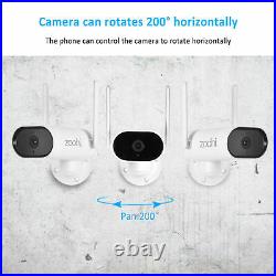Audio Wireless WiFi Security Camera System Outdoor CCTV 3MP HD NVR Kit IR Night
