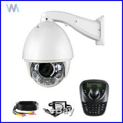 Auto Tracking 30x Zoom 1200TVL PTZ High Speed CCTV Security Camera+ 3D Joystick