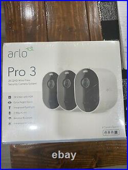 BRAND NEW Arlo Pro 3 Wire-Free 3 2K HDR Camera Security System VMS4340P