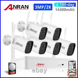 Battery Powered Security Camera System Wireless Outdoor IP 3MP Wifi CCTV 8CH NVR