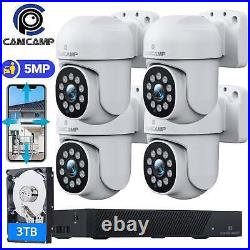 CAMCAMP 8CH NVR 5MP POE Security Camera System CCTV Camera Security with 3TB HDD