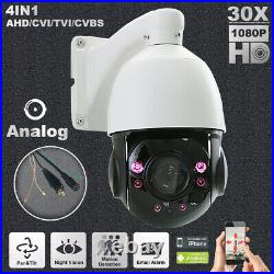 CCTV 30X 1080P IR PTZ High Speed Dome Camera TVI/ AHD/ CVI/ CVBS 4 in 1 Outdoor