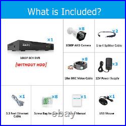 CCTV 8CH DVR 1080P HD IR Night Surveillance Security Camera System HDMI Outdoor