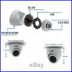 CCTV 8CH Full HD DVR 1080N 8X 1080P OUTDOOR IR Home Security Camera System Kit