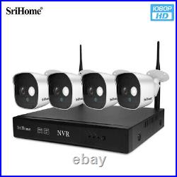 CCTV Outdoor HD 1080P IP Camera Wireless Wifi System 8CH NVR Home Security Kit