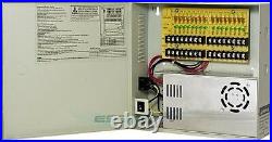 CCTV SECURITY CAMERA POWER Supply Distribution Box 12V DC 16ch 30 Amps PTC Fuse