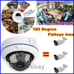 CCTV Security Camera Fisheye Camera 180 Degree AHD TVI CVI 2MP 1080P Waterproof