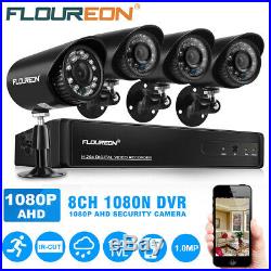 CCTV Security Camera System 1080P 8CH AHD DVR 3000TVL Outdoor 2.0MP Night Vision
