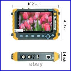 CCTV tester monitor 5inch 8MP TVI AHD CVI CVBS CCTV Security Camera Tester