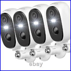 COOAU 2K Outdoor Wireless WiFi Security Camera 3MP Home Battery CCTV IR System