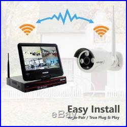 Crystal Vision CVT9604E-3010W 4CH HD Wireless Surveillance System NVR CCTV 2TB