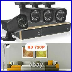 DID 4CH 1080N DVR 720P IP65 CCTV Home Security Camera System with4 Outdoor Cameras
