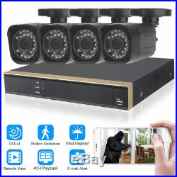 DID 4CH 1080N DVR Home CCTV Security Camera System 720P IP65 + 4 Outdoor Cameras