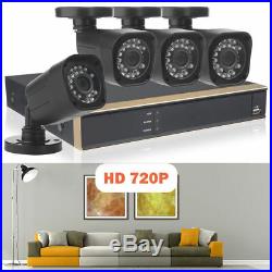 DID 4CH 1080N DVR Home CCTV Security Camera System 720P IP65 + 4 Outdoor Cameras
