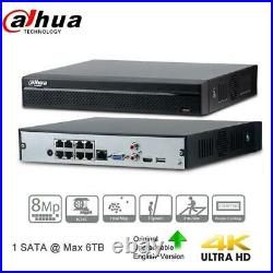 Dahua 8CH 4K 8 PoE CCTV Security Camera System DH-NVR2108HS-4KS2