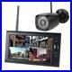Digital 4 Wireless CCTV Camera with 7'' LCD Monitor DVR Record Home Security NEW