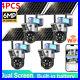 Dual Lens 4K HD WiFi Solar Camera Wireless Outdoor CCTV PTZ Home Security IR Cam