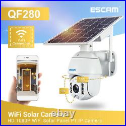 ESCAM QF280 1080P FHD WIFI 4G SIM Card Solar Outdoor Security CCTV IP PTZ Camera