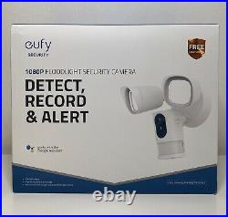 Eufy Security Floodlight Camera, 1080p, Real-Time Response, No Monthly Fees