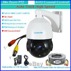 Eyedea 36x Zoom PTZ Auto Tracking High Speed Dome 1080P AHD CCTV Security Camera