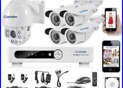 Eyedea 8 CH HDMI DVR 36x Zoom PTZ 1080P Outdoor CCTV Camera Security System 1TB
