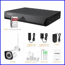 FLOUREON 1080P Home Security Camera System Wireless Outdoor CCTV 8CH NVR 1TB HDD