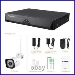 FLOUREON 1080P Wireless CCTV Home Security Camera System Auto Cascading 8CH NVR