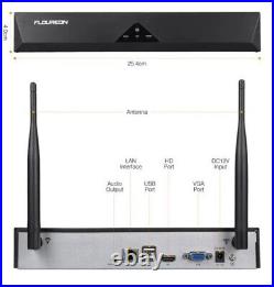 FLOUREON 1080P Wireless CCTV Home Security Camera System Auto Cascading 8CH NVR