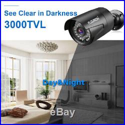 FLOUREON 5-IN-1 8CH 1080N AHD DVR Outdoor CCTV 3000TVL IR Security Camera System