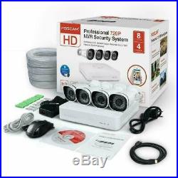 Foscam 4X 720P IP Camera 8CH PoE Security CCTV Surveillance System NVR Kit Onvif