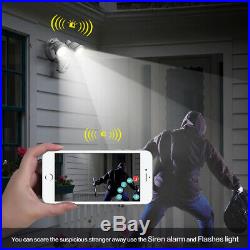 Freecam Home Flood Light Cam Security Camera 1080P Motion Detection, Siren Alarm