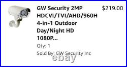 Gw security license plate camera lpr