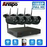 HD 1080P 4/8CH CCTV WiFi NVR 1TB HDD 2MP Outdoor Wireless Security Camera System