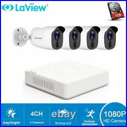HD 1080P DVR 4 CH 4 Cameras Home Security Surveillance Camera System with 1TB HDD