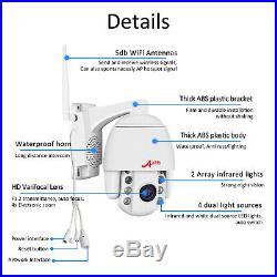 HD 1080P Onvif WiFi Outdoor PTZ IP Camera 4x Optical Zoom Wireless Security Dome