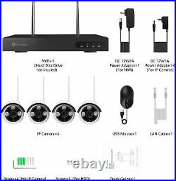 HD 1080P Wireless Security WIFI IP Camera System 8CH Outdoor NVR CCTV Kit IR Cam