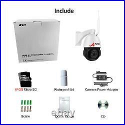 HD 5MP Wireless WiFi PTZ Security Camera Outdoor System Audio CCTV Night Vision