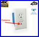 HD1080P Security Wifi Camera Wall Mount AC Outlet Full Hidden Spy DVR Audio 64GB