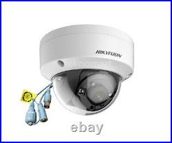 HIKVISION 8MP 4K TurboHD Analog TVI CVI CCTV Vandal Resistant Dome Camera 2.8mm