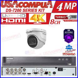 HIKVISION Security Camera System CCTV Kit 2MP 8CH Turbo HD DOME 1080P WithHDD