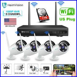 HeimVision 8CH 3MP WiFi NVR Outdoor Wireless Security Camera System CCTV 1TB HDD