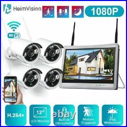 HeimVision HM243 8CH 1080P WIFI NVR Security Camera System With 12 Monitor