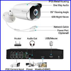HeimVision HM541 5MP POE Security 4 Camera System with Monitor 8CH NVR Waterproof