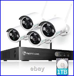 HeimVision Home Security Camera System Outdoor WiFi CCTV Wireless Audio 1TB HDD