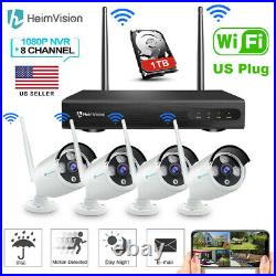 HeimVision Wireless 8CH CCTV NVR WIFI Security Camera System Outdoor + 1TB HDD