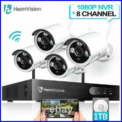 HeimVision Wireless Security Camera System 8CH 1080P 1TB HDD CCTV WIFI Kit NVR