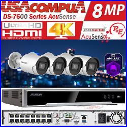 Hikvision 4K 16ch CCTV PoE Security camera system DS-2CD2086G2-i AcuSense