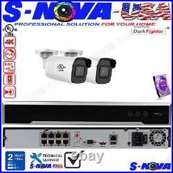 Hikvision 8ch 2mp Security Camera System Cctv Network Kit Bullet Darkfigter