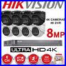 Hikvision 8mp Cctv 4k Uhd Dvr 8ch System Outdoor VIVID Hd Camera Security Kit Uk