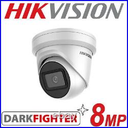 Hikvision 8mp Dark Fighter Ip Poe Cctv Dome Turret Camera 4k Hd Ds-2cd2385g1-i